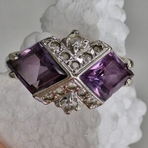 Vintage 10k Aquamarine Ring